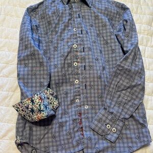Boy’s Robert Graham Blue Plaid Shirt